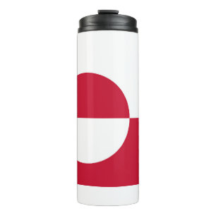 Termo Tumbler térmico con bandera de Groenlandia