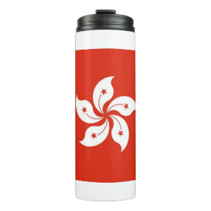 Termo Tumbler térmico con bandera de Hong Kong