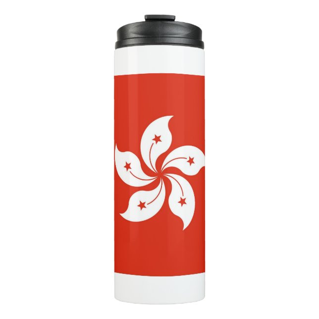 Termo Tumbler térmico con bandera de Hong Kong (Anverso)