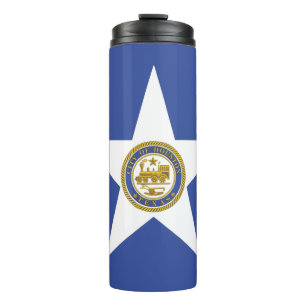 Termo Tumbler térmico con bandera de Houston