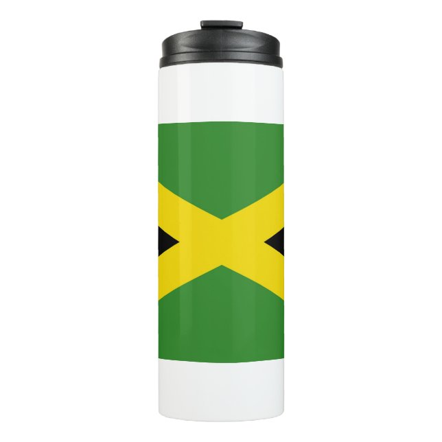 Termo Tumbler térmico con bandera de Jamaica (Anverso)