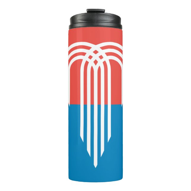 Termo Tumbler térmico con bandera de Kansas City (Anverso)