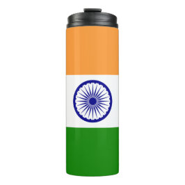 Termo Tumbler térmico con bandera de la India