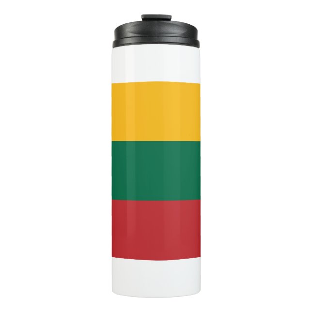 Termo Tumbler térmico con bandera de Lituania (Anverso)