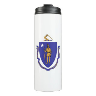 Termo Tumbler térmico con bandera de Massachusetts, Esta