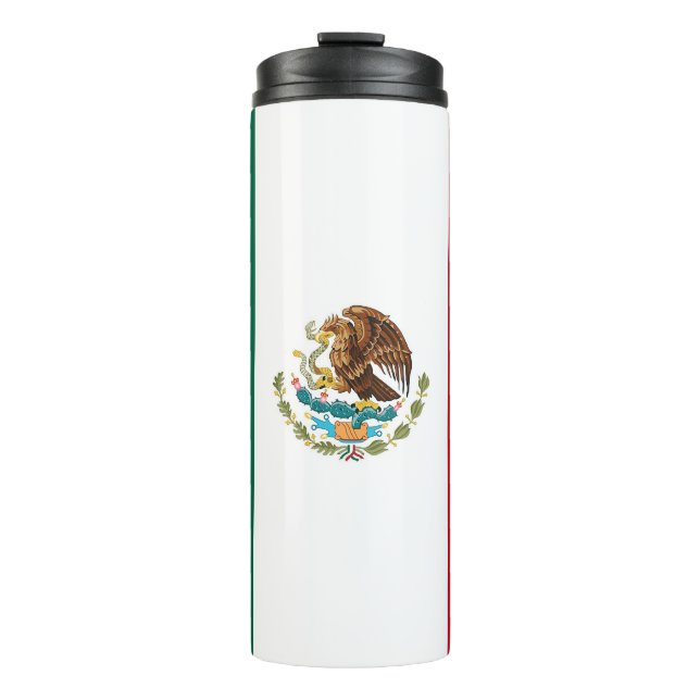 Termo Tumbler térmico con bandera de México (Anverso)