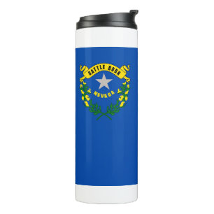 Termo Tumbler térmico con bandera de Nevada, Estados Uni