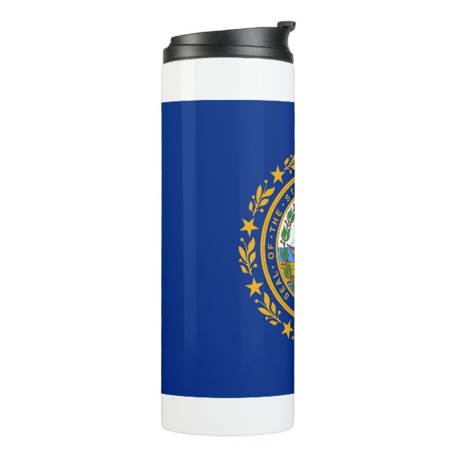Termo Tumbler térmico con bandera de New Hampshire, EE.  (Rotado hacia la izquierda)