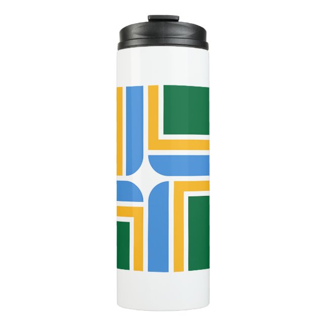 Termo Tumbler térmico con bandera de Portland, EE.UU. (Anverso)