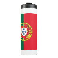 Tumbler térmico con bandera de Portugal