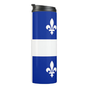 Termo Tumbler térmico con bandera de Quebec