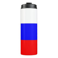 Tumbler térmico con bandera de Rusia