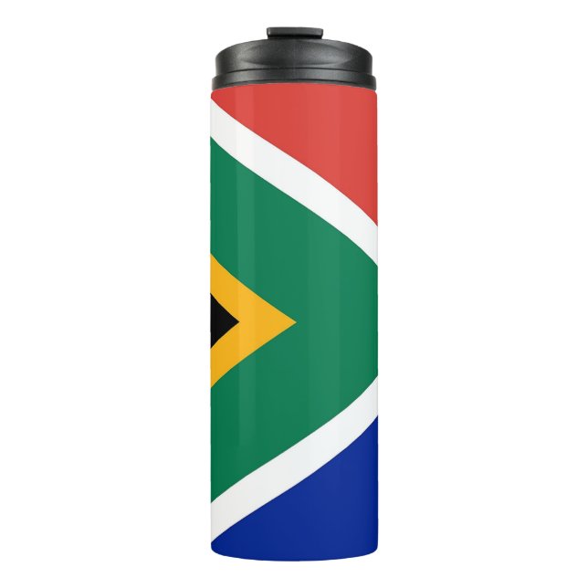Termo Tumbler térmico con bandera de Sudáfrica (Anverso)