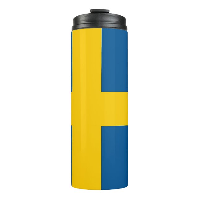 Termo Tumbler térmico con bandera de Suecia (Anverso)