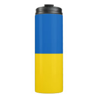 Tumbler térmico con bandera de Ucrania