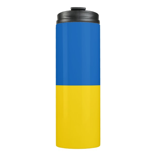 Termo Tumbler térmico con bandera de Ucrania (Anverso)