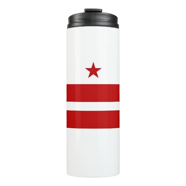 Termo Tumbler térmico con bandera de Washington DC, EE.  (Anverso)