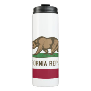 Termo Tumbler térmico con bandera del estado de Californ