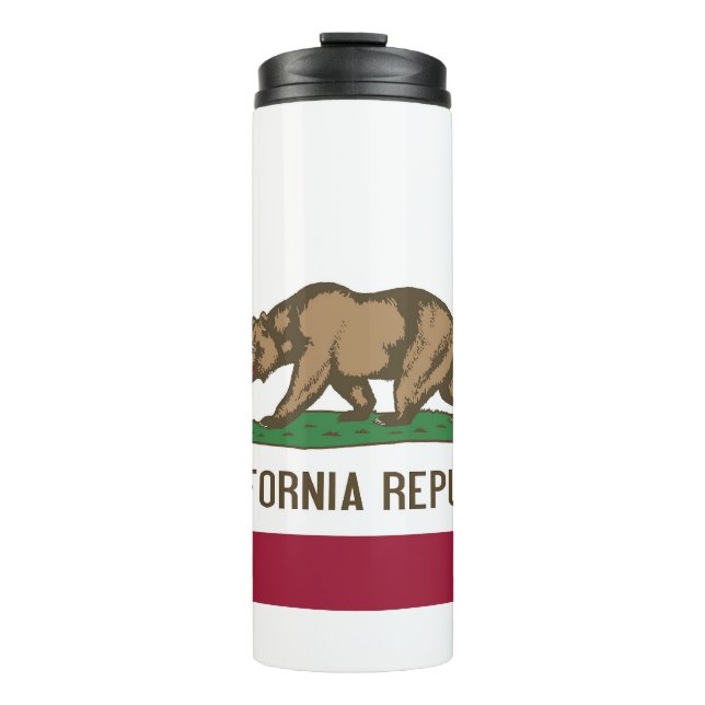 Termo Tumbler térmico con bandera del estado de Californ (Anverso)