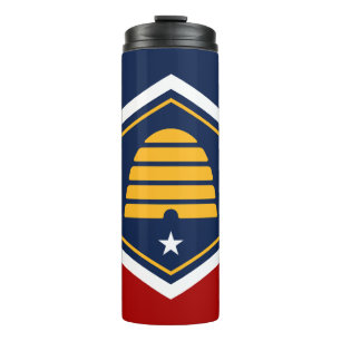 Termo Tumbler Térmico con bandera del estado de Utah, EE