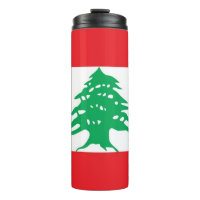 Tumbler térmico con bandera del Líbano