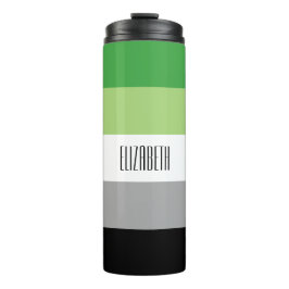 Termo Tumbler térmico con bandera romántica