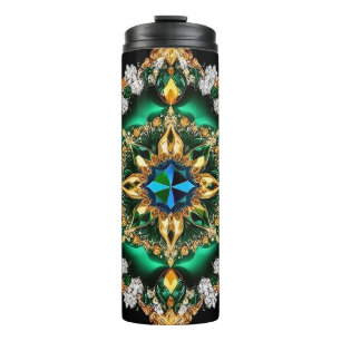 Termo Tumbler térmico con colores brasileños