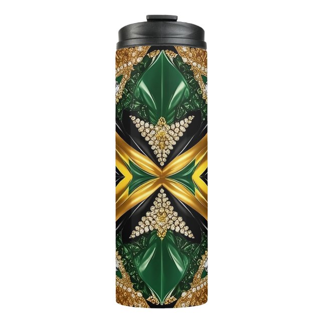 Termo Tumbler térmico con colores jamaiquinos (Anverso)