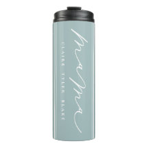 Tumbler térmico con guión azul cúter personalizado
