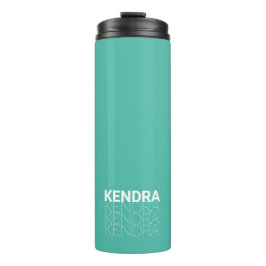 Termo Tumbler térmico con nombre repetido personalizado