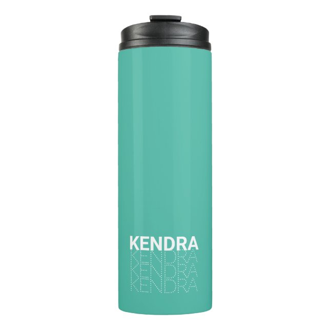 Termo Tumbler térmico con nombre repetido personalizado (Anverso)