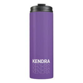 Termo Tumbler térmico con nombre repetido personalizado
