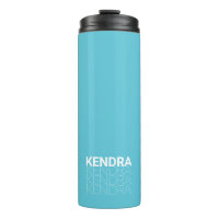 Tumbler térmico con nombre repetido personalizado