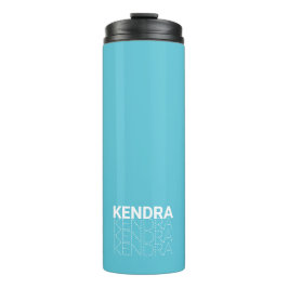 Termo Tumbler térmico con nombre repetido personalizado