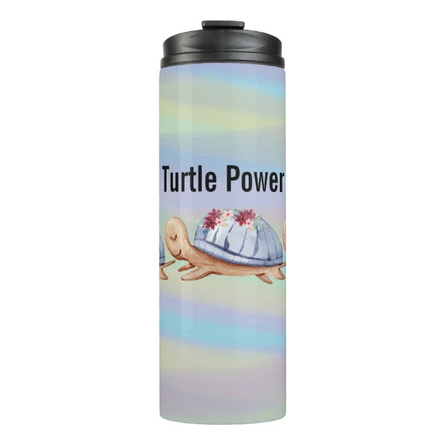 Termo Tumbler térmico con tortugas (Anverso)