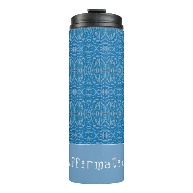 Termo Tumbler térmico de afirmación agave azul promocion (Anverso)