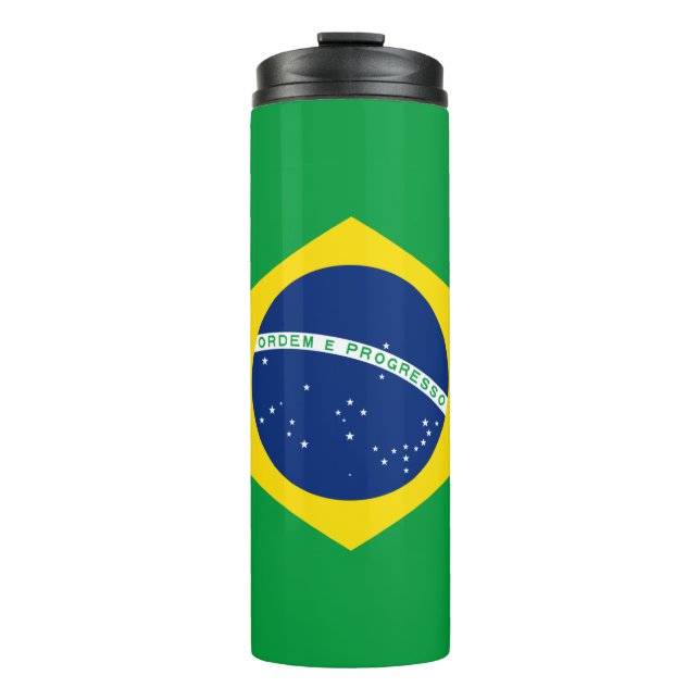 Termo Tumbler térmico de bandera brasileña (Anverso)