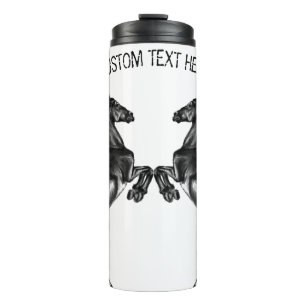 Termo Tumbler térmico de caballos negros erguidos - Tu t