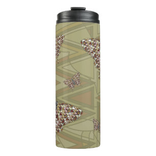 Termo Tumbler Térmico de Cola de Golondrina Africana