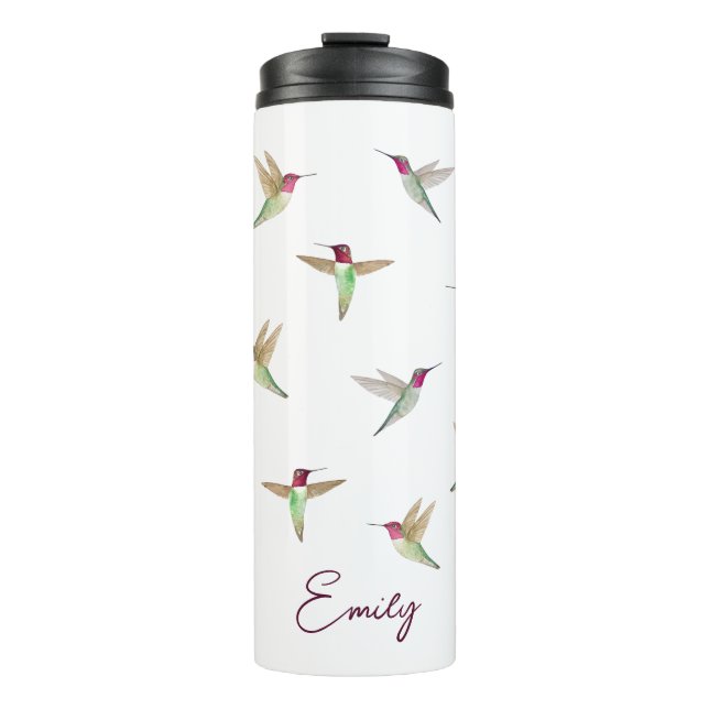 Termo Tumbler térmico de colibríes de la personalizado A (Anverso)