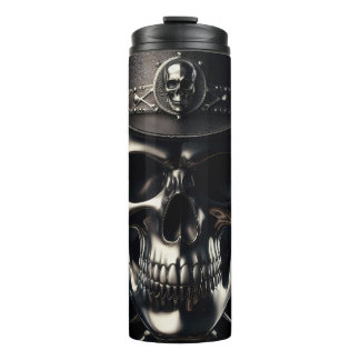 Termo Tumbler térmico de Cowboy Skull metálico