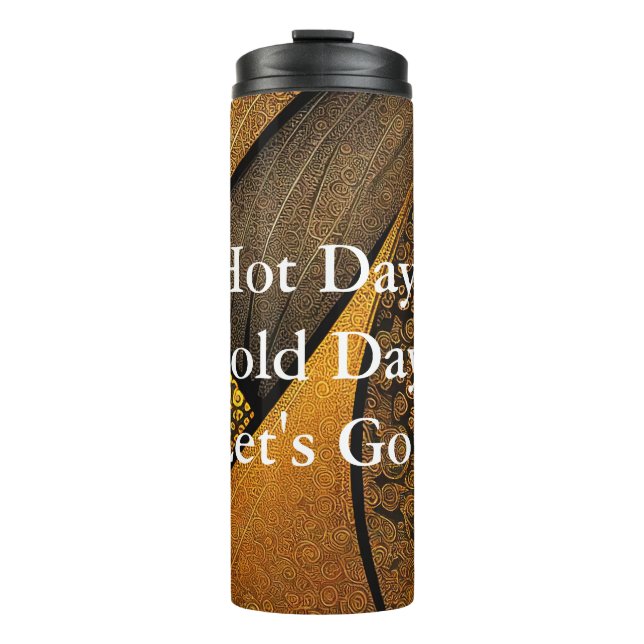 Termo Tumbler térmico de diseño abstracto de Eva 1 (Anverso)