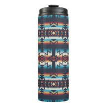 Tumbler térmico de diseño azteca