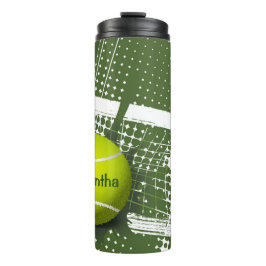 Termo Tumbler térmico de diseño de tenis