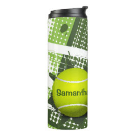 Termo Tumbler térmico de diseño de tenis