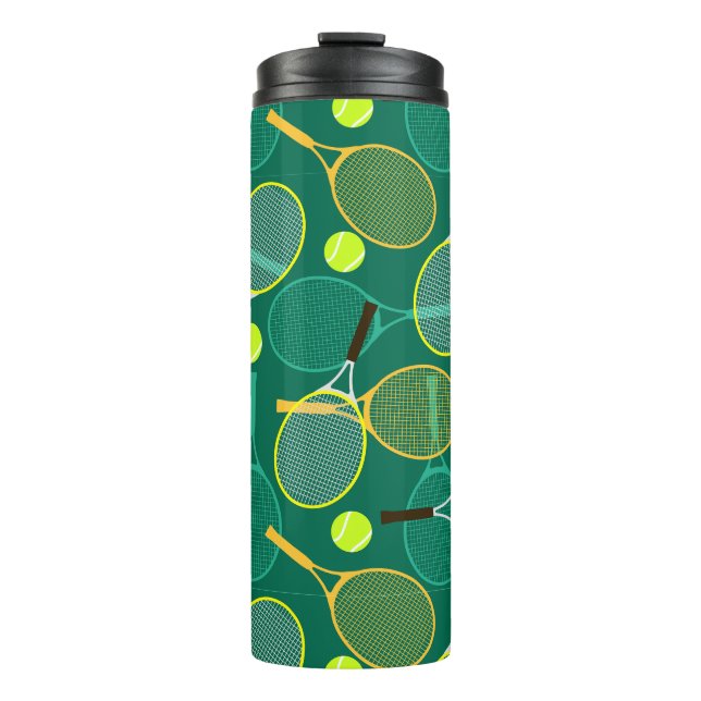 Termo Tumbler térmico de diseño de tenis (Anverso)