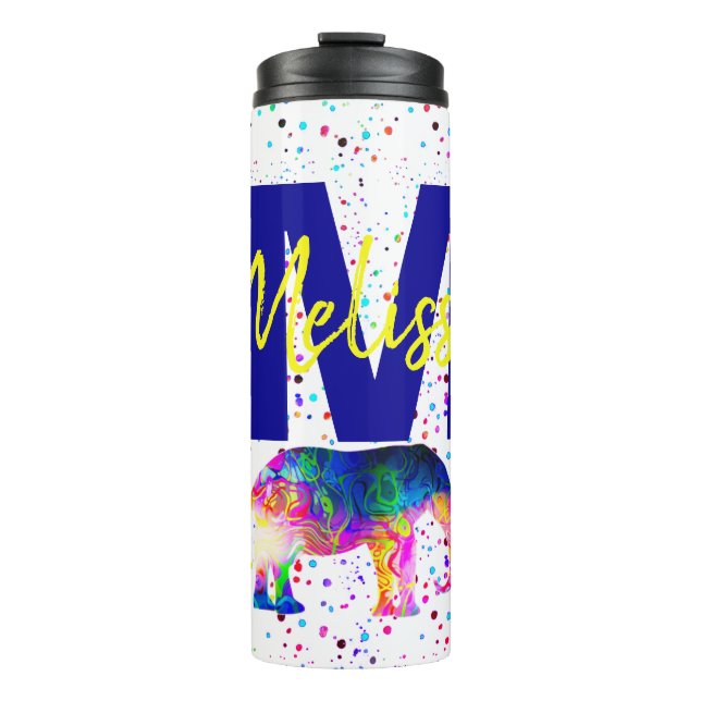 Termo Tumbler térmico de elefante Guay personalizado (Anverso)