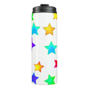 Termo Tumbler térmico de estrellas de color