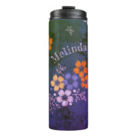 Tumbler térmico de flores populares
