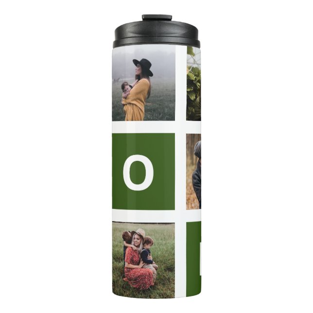 Termo Tumbler térmico de foto de mamá para el día de la  (Anverso)